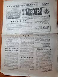 Maybe you would like to learn more about one of these? Ziarul Timisoara 29 Aprilie 1990 Alianta Nationala Pt Proclamatia De La Timis Okazii Ro