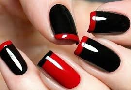 3 conoce la técnica para aplicar uñas esculpidas acrílicas. Unas Negras Y Rojas Decoradas Decorados De Unas