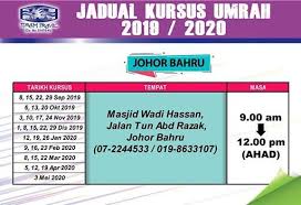Travel agent in bandar baru selayang. Kursus Umrah Johor Bahru 2019 Masjid Wadi Hassan Johor Bahru December 29 2019 Allevents In