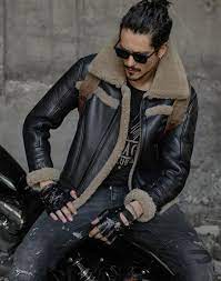 Mens Fur Coat B3 Sheepskin Outwear Mens Shearling Coat Men Aviator Jacket Pilot Jacket Leather Jeans Men Mens Shearling Jacket Mens Fur Coat