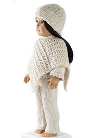 Doll hat knitting pattern crochet, carving, patterns. Free Cozy Outfit Doll Hat Sweater Poncho And Pants Knitting Patterns Brome Fields