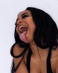 Image May Contain 1 Person Tongue Long Miley Cyrus