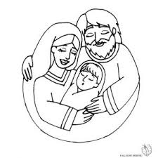 Disegno Di Santa Famiglia Da Colorare Per Bambini Gratis Disegnidacolorareonline Com Disegni Bambini Da Colorare Disegni Bambini
