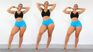 THICK THIGHS and Stomach Workout!! She Squats!!! - YouTube