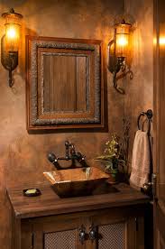 Small Powder Room Sinks Powder Room Traditional With Above Counter Sink Bathroom Rustic Powder Room Powder Room Design Powder Room Small