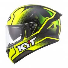 Full face helmets have two part, one piece is for the complete coverage, while the other piece which is the outer shell of the helmet is meant to retain the integrity of the head and neck. Kyt