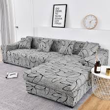 Browse wooden l shaped sofas at reasonable price at urban ladder. Sofa Cover Elastic Couch Cover Sectional Chair Cover It Needs Order 2pieces Sofa Cover If Your Sofa Is Corner L Shape Sofa Buy At The Price Of 57 14 In Aliexpress Com Imall Com