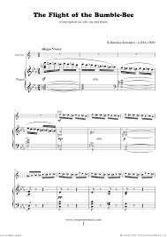 Rimsky Korsakov The Flight Of The Bumblebee Sheet Music For Alto Saxophone And Piano Sheet Music Clarinet Sheet Music Trombone Sheet Music