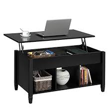 Table of squares, cubes, perfect fourths & fifths. Buy Yaheetech Minimalist Wooden Lift Top Coffee Table W Hidden Storage Compartment Lower 3 Cube Open Shelves For Living Room Reception Room Office Black Online In Indonesia B08j2mfm9f