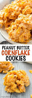 Peanut Butter Cornflake Cookies Are An Easy And Sweet Treat With No Baking Required Everyone W Salty Cookies Peanut Butter Cornflake Cookies Cornflake Cookies