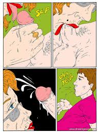 Granny caches her grandson at viewing porno - Porn Cartoon Comics