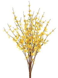 Forsythia Silk Flower Bush In Yellow 34 Tall Allstate Https Www Amazon Com Dp B076xvrvb4 Ref Cm Sw Artificial Flowers Vase With Branches Silk Flowers