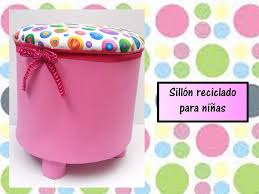 Ideas para reciclar las latas de leche de fórmula. Ideas Para Dia Del Nino Sillon Hecho Con Una Lata Vacia Creaciones Magicas Youtube