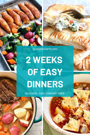 2 Weeks Of Easy Dinners Easy Dinner Easy Vegetable Beef Soup Hearty Dinner Recipes