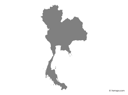The central region of thailand map is considered the heart of thailand economy, education and administration. Grey Map Of Thailand Free Vector Maps