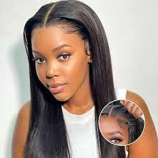 Amazon.com : FACMOOD 6x4 HD Lace Wear and Go Glueless Wig Human Hair  Pre-Plucked, Pre-Cut Lace Glueless Wigs, No Glue Lace Front Closure Wig  Straight, 200% Density, 22 inch : Beauty &