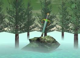 The sword drawn from the stone is different from the one given to arthur by the lady of the lake. Excalibur Sword In The Stone