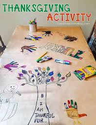 Find many great new & used options and get the best deals for thanksgiving coloring and activity paper tablecover/tablecloth at the best online prices at ebay! Fun Thanksgiving Tablecloth Idea With Writing And Drawing Prompts