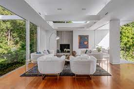 There are several furniture arrangements that work in a room with a fireplace. Beverly Hills Modern Contemporary Living Room Los Angeles By Joel Reis Architecture And Real Estate Photography Houzz