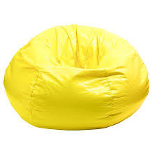 Gold Medal Bean Bag Glossy Vinyl Small 105 Sunshine Yellow Walmart Com Bean Bag Chair Leather Bean Bag Bean Bag