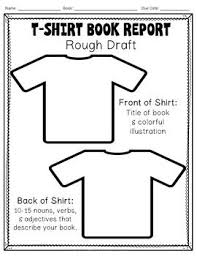 T Shirt Book Report Students Love To Decorate A T Shirt F Book Report Book Report Templates Creative Book Report