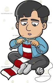 Black And White Scarf Clipart Pin Pa Knitters Illustrations 06