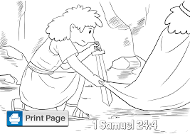Please read 1 samuel 24 completely before beginning. Free David Spares Saul Coloring Pages For Kids Connectus