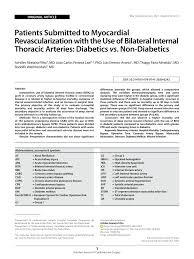 Jun 04, 2021 · odair braz jr. Pdf Patients Submitted To Myocardial Revascularization With The Use Of Bilateral Internal Thoracic Arteries Diabetics Vs Non Diabetics