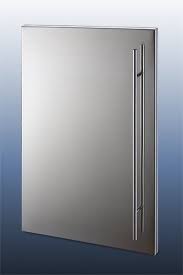 Stainless Steel Door With Handle Stainless Steel Kitchen Cabinets Stainless Steel Kitchen Kitchen Cabinet Doors
