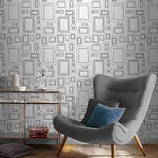 Graham and brown brings you the must have fashion wallpaper collection, mode! Frames Black White Wallpaper White Wallpaper Graham Brown