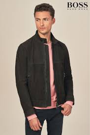 Mens Boss Brown Nubuck Leather Jacket Brown Leatherjacketsformengrey Leather Jacket Men Nubuck Leather Brown Leather Jacket
