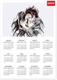 Grab these free printable calendar planners and organize your year. Bowinr Demon Slayer Kimetsu No Yaiba Wall Calendar 2020 Japanese Anime 2020 To 2021 Yearly Wall Calendar Poster For Daily Use Style 04 Amazon Ca Office Products