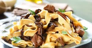 Tagliatelles Aux Champignons Jambon De Dinde Et Fromage Tagliatelle Aux Champignons Tagliatelles Alimentation