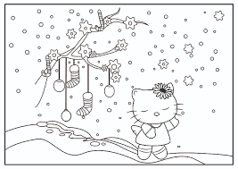 Search through 623,989 free printable colorings at getcolorings. Hello Kitty Christmas Coloring Page Free Printable Coloring Pages