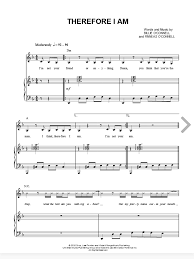Billie Eilish Therefore I Am Sheet Music In D Minor Transposable Download Print Sheet Music Music Piano Music
