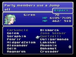 A random requirement value will be chosen within each min/max range enable skip. Final Fantasy Vi Hack Longer Esper Names Part 2 Youtube