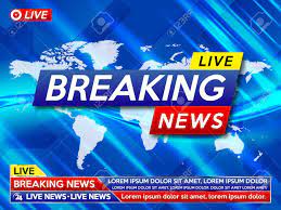 Animation text breaking news and news intro graphic with blue lines in studio, abstract background. Background Screen Saver On Breaking News Breaking News Live Royalty Free Cliparts Vectors And Stock Illustration Image 138087519