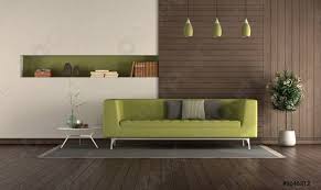 Grünes wohnzimmer design wohnzimmer einrichten grunes sofa grunes wohnzimmerkonzert frankfurts grunes. Grunes Sofa Im Modernen Wohnzimmer Foto Vorratig Crushpixel