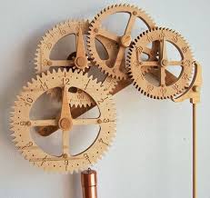 Wooden Gear Clock Plans From Hawaii By Clayton Boyer Wooden Gear Clock Wooden Clock Plans Wooden Gears