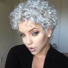 All that length means more room to play with. Hairmotive Com Wp Content Uploads 2017 02 Silver Short Naturally Curly Hairstyles Jpg Curly Hair Styles Curly Pixie Hairstyles Hair Styles