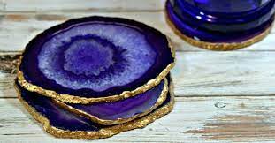 Anthropologie Knock Off Diy Agate Coasters Agate Coasters Diy Coasters Coasters