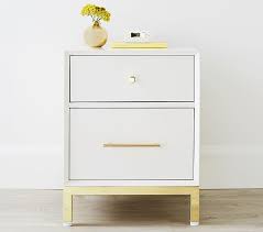 Vecelo modern nightstand with drawer square end, side table for bedroom, living room, small space, night stand with open shelf, stable metal frame, white. Flynn Kids Nightstand Pottery Barn Kids