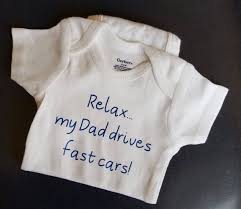 Relax My Dad Drives Fast Cars Race Car Baby Clothes Future Racer Gender Neutral Baby Clothes Race Car Baby Racing Baby Clothes Racer
