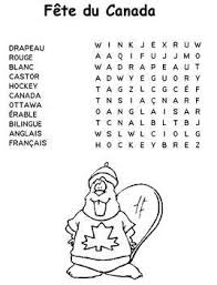 French Canadian Crossword Puzzles Printable Google Search Canada Day Printable Activities French Activities