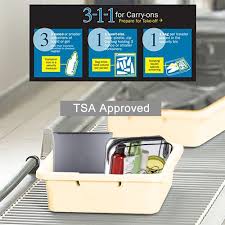 1 us gallon is defined to be 231 cubic inches, therefore 1 quart is 57.75 cubic inches. Cgbe 3 Pcs Cgbe Tsa Approved Toiletry Bag With Handle Strap Clear Toiletry Bag For Liquid Bottles Cosmetic 3 1 1 Travel Toiletry Bag Quart Size Carry On Makeup Pouch 3 Packs Black