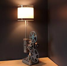 Home Theater Decor 35mm Film Lamp Shade Option For Movie Projector Table Lamp Home Theater Decor At Home Movie Theater Home Theater Setup