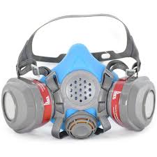 Parcil Distribution Half Face Reusable Respirator And Gas Mask T 61 The Home Depot In 2021 Gas Mask Charcoal Air Filter Activated Charcoal