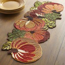 Fall Pumpkin Table Runner Pier1 Pumpkin Bead Burlap Table Runner Diy Table Runners