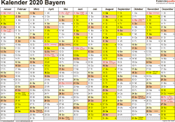Schulkalender 2020 kalenderpedia 2021 bayern : Kalender 2020 Bayern Ferien Feiertage Word Vorlagen