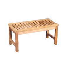 They fit under tables for easy storage and can be used for both relaxation and dining, yet are often overlooked in favor of showier seating options. Tiburon 33 Backless Bench Blue Sky Outdoor